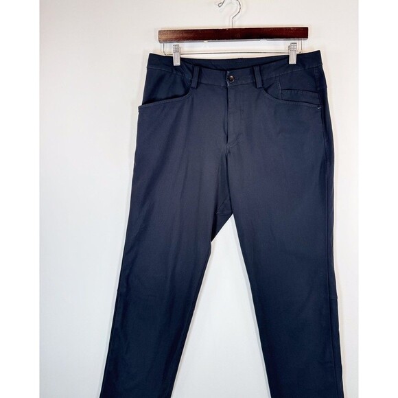 Lululemon Mens Pants Blue ABC Warpstreme Relaxed Straight Chino 5 Pocket 31x31 - Picture 5 of 10
